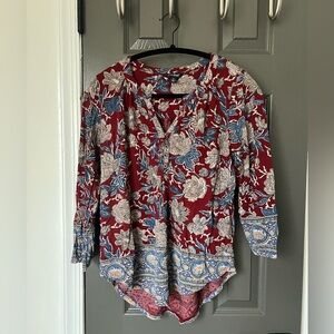 Floral Print Women's Top Lucky Brand